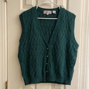 Vintage Westbound Green Knit Vest